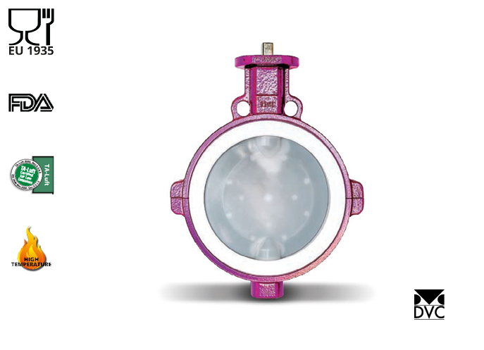 Butterflyventil PTFE linet (Type DVC4930)