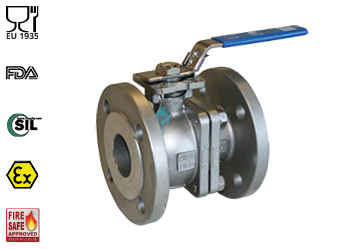 2-delt flangekuglehane (Type DVC7289)