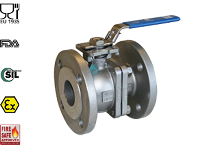 Vis detaljer for 2-delt flangekuglehane (Type DVC7289) 2-delt flangekuglehane (Type DVC7289)