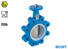 Vis detaljer for LUG butterflyventil TFM-linet (Type E6830-TFM) LUG butterflyventil TFM-linet (Type E6830-TFM)