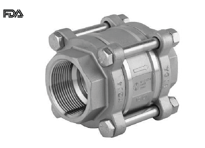 3-delt kontraventil med gevindender (Type 380)