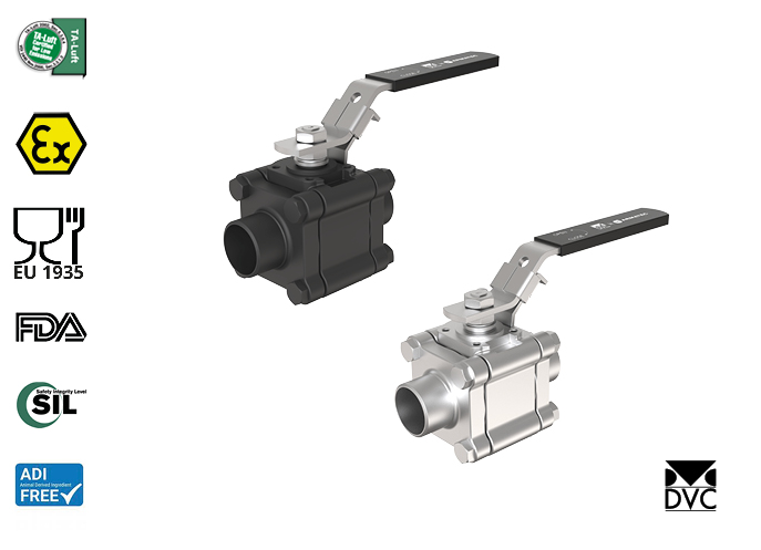 3-delt kuglehane (Type DVC1210-DVC1310)